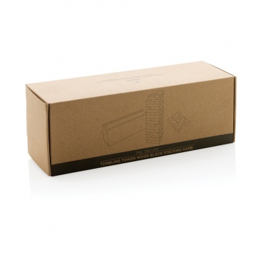 Logotrade promotional item image of: Deluxe tumbling tower wood block stacking game