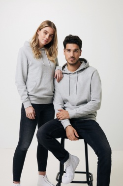 Logo trade promotional giveaways image of: Iqoniq Torres recycled cotton hoodie undyed