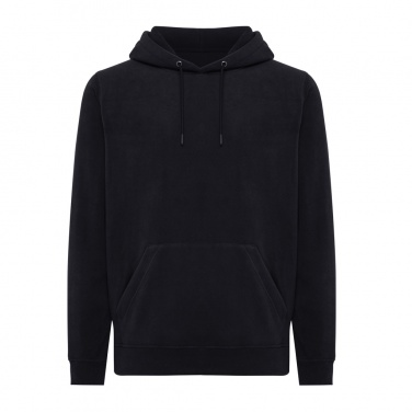 Logo trade corporate gift photo of: Iqoniq Trivor recycled polyester microfleece hoodie