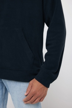 Logo trade promotional merchandise picture of: Iqoniq Trivor recycled polyester microfleece hoodie