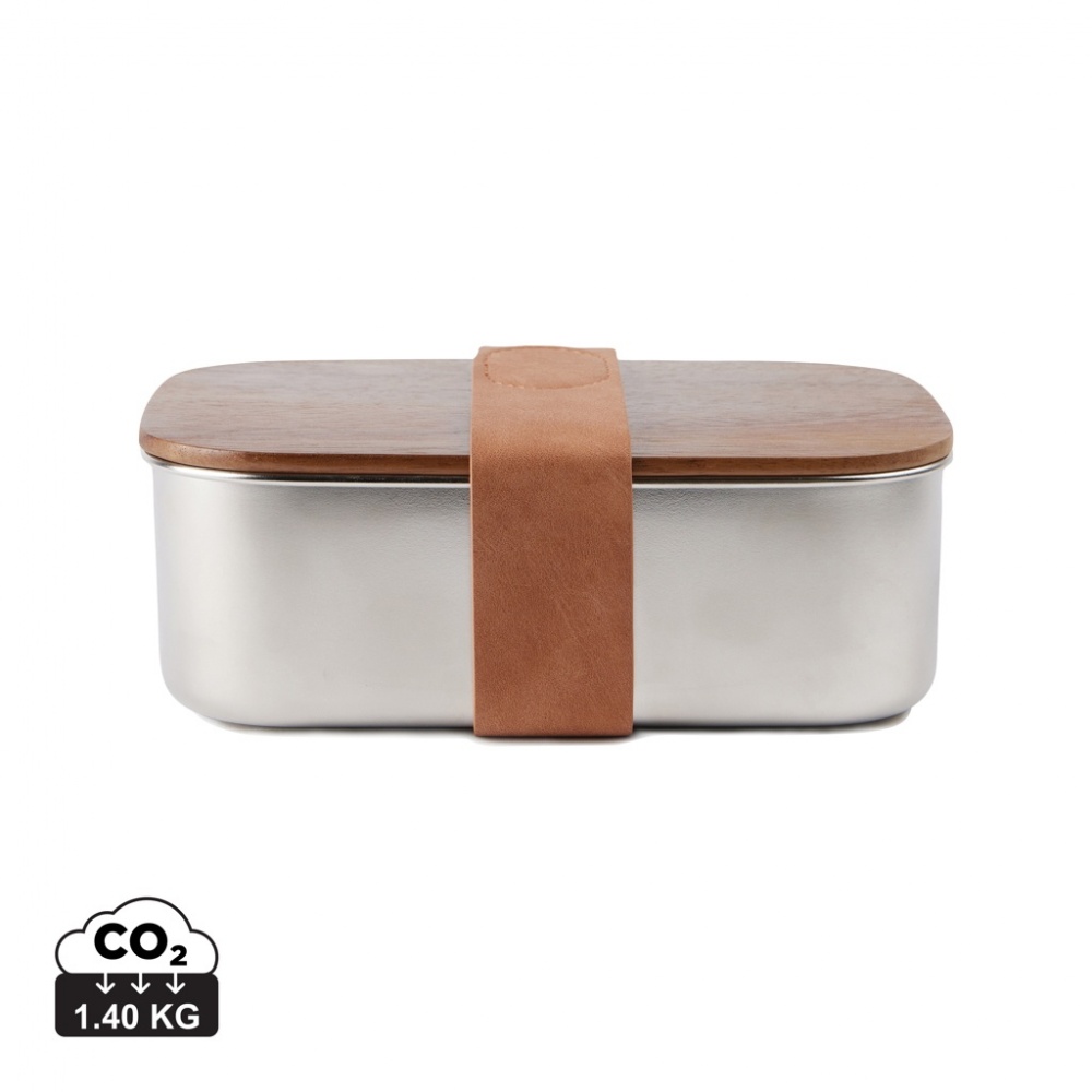 Logotrade promotional gift image of: VINGA Ciro RCS recycled steel lunch box