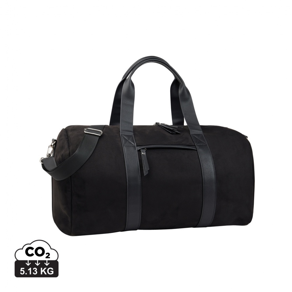 Logo trade promotional giveaway photo of: VINGA Marlow RCS recycled polyester weekend bag