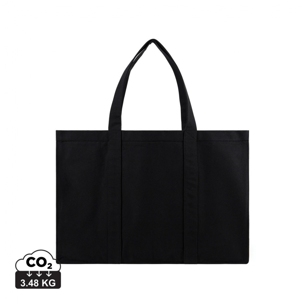 Logo trade promotional merchandise image of: VINGA Hilo AWARE™ recycled canvas maxi tote bag