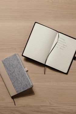 Logo trade promotional merchandise image of: VINGA Albon GRS recycled felt notebook