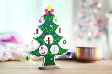 Logo trade promotional product photo of: Wooden xmas tree decoration