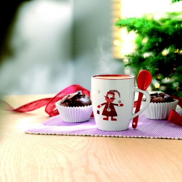 Logotrade advertising products photo of: Mug with spoon 250ml
