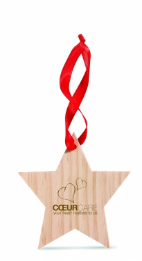 Logotrade promotional product image of: Star shaped hanger