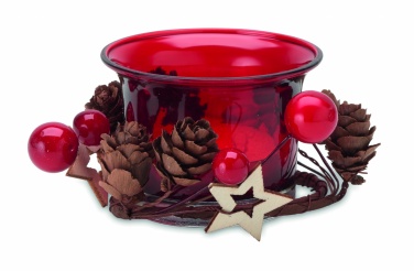 Logo trade promotional items image of: Christmas candle holder
