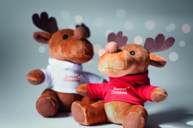Logotrade promotional gift image of: Plush reindeer with hoodie