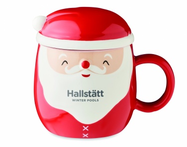 Logo trade corporate gifts picture of: Ceramic mug with lid 370 ml