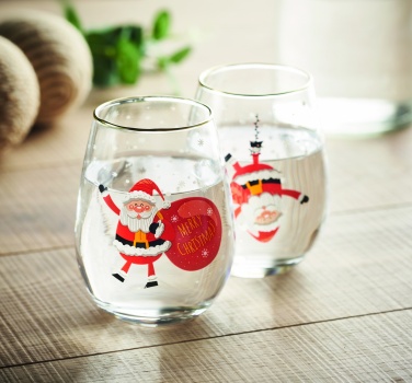 Logotrade promotional giveaways photo of: Set of 2 Christmas glasses