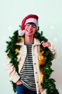 Logo trade advertising product photo of: Long Christmas knitted beanie