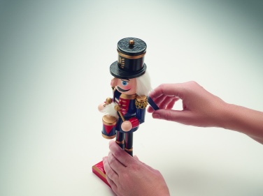 Logo trade promotional merchandise image of: Nutcracker character in wood