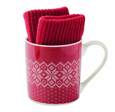 Logotrade promotional giveaways photo of: Winter gift mug and gloves set