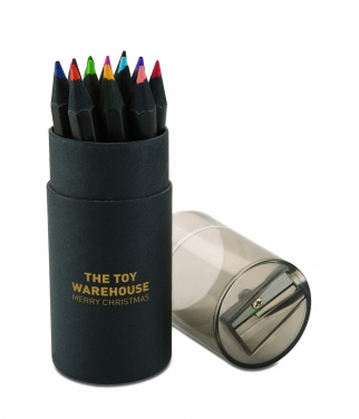 Logotrade advertising product picture of: Black colouring pencils