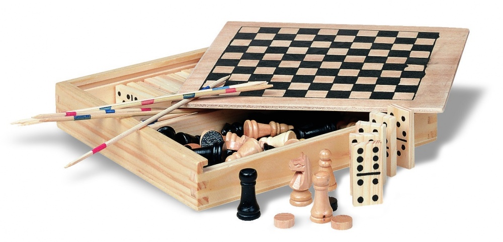 Logotrade business gifts photo of: 4 games in wooden box