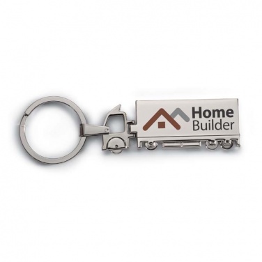 Logo trade promotional gifts image of: Truck metal key ring Oulu