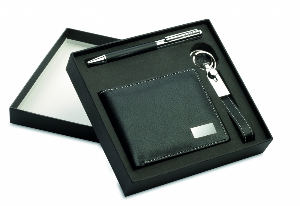 Logo trade advertising product photo of: Ball pen key ring and wallet Lappeenranta