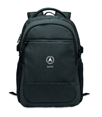 Logo trade business gifts image of: 600D RPET laptop backpack
