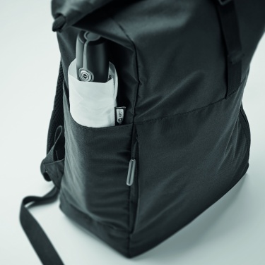 Logotrade promotional giveaways photo of: 300D RPET rolltop backpack