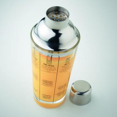 Logo trade corporate gifts picture of: Glass cocktail shaker 400 ml
