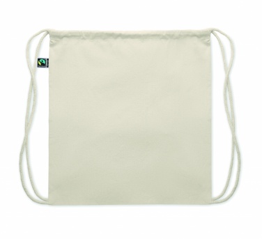 Logo trade promotional item photo of: Drawstring bag Fairtrade