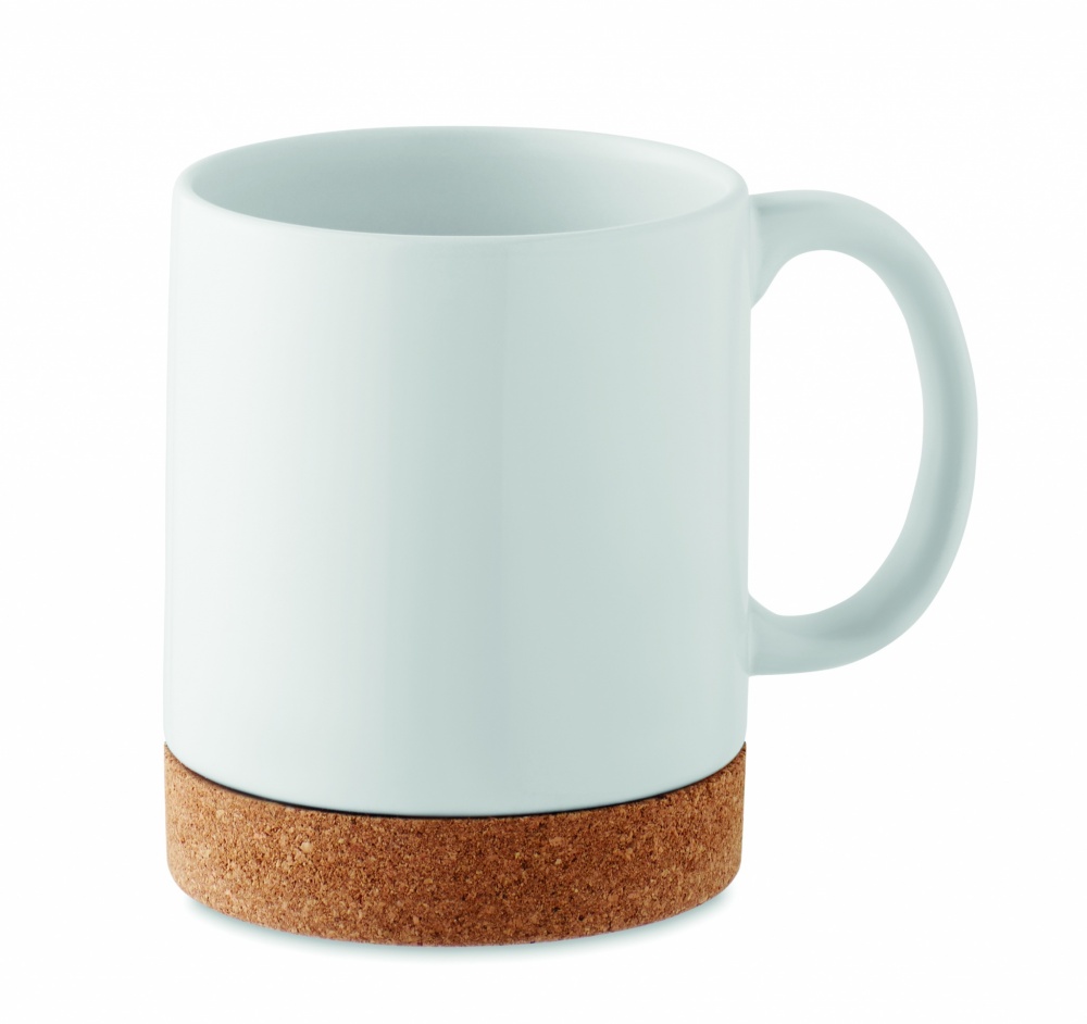 Logotrade promotional products photo of: Sublimation ceramic cork mug