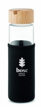 Logotrade promotional items photo of: Glass bottle bamboo lid 600ml