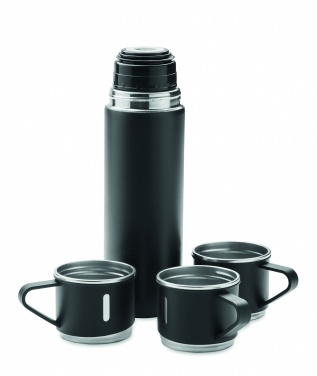 Logo trade promotional items picture of: Double wall bottle and cup set