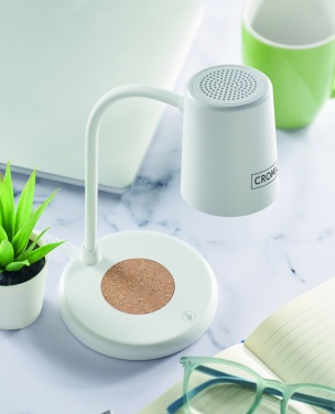 Logotrade promotional merchandise image of: Wireless charger, lamp speaker