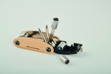 Logo trade promotional giveaways picture of: Multi tool pocket in bamboo
