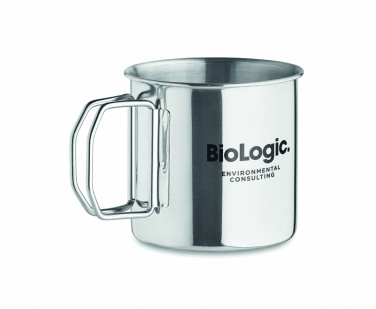 Logo trade advertising products image of: Stainless steel mug 330 ml