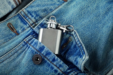 Logo trade promotional product photo of: Hipflask key ring Joensuu