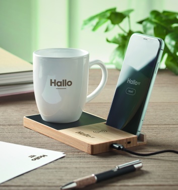 Logo trade promotional items image of: 1Wireless charger mug warmer