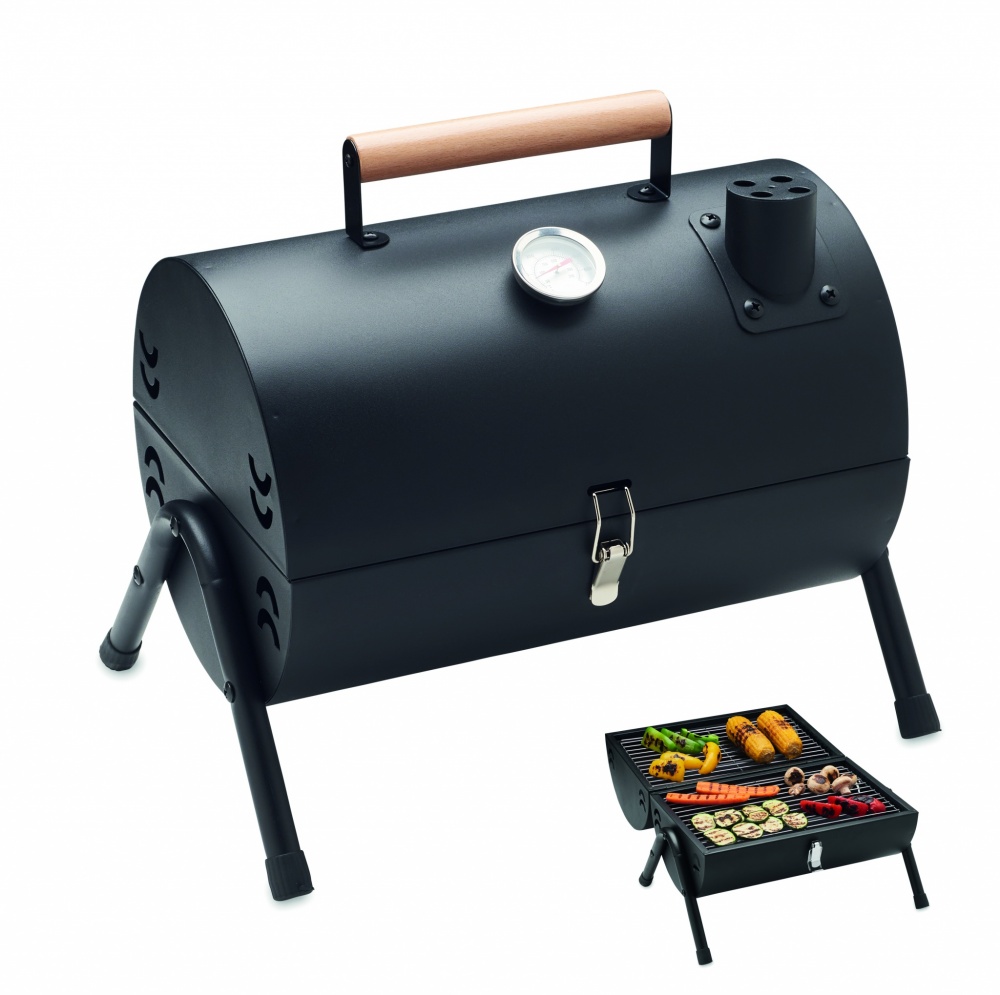 Logo trade corporate gifts image of: Portable barbecue with chimney