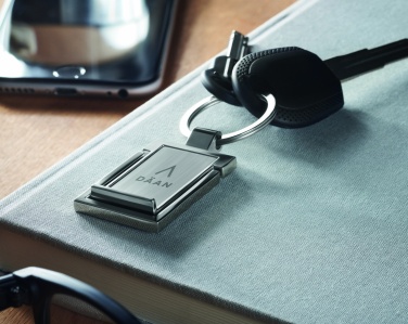 Logo trade promotional gifts picture of: Metal key ring phone stand Seinajoki
