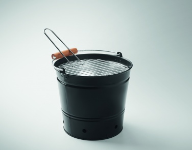Logo trade promotional giveaways image of: Portable bucket barbecue