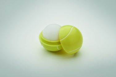 Logo trade promotional giveaways picture of: Lip balm in tennis ball shape