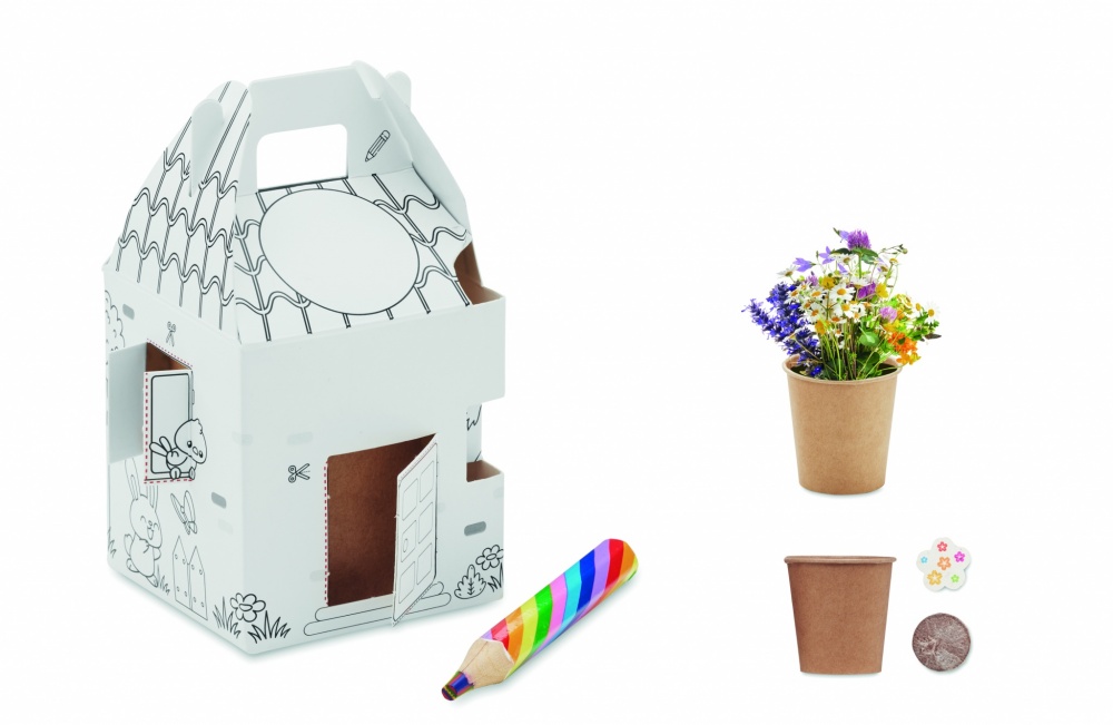 Logo trade advertising products picture of: House shaped seeds grow set
