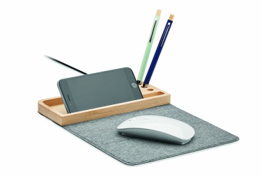 Logotrade promotional giveaways photo of: Wireless charger in bamboo 15W