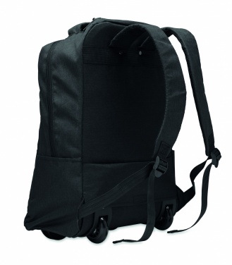 Logo trade promotional products picture of: A portable backpack trolley with wheels, made of 600D RPET polyester
