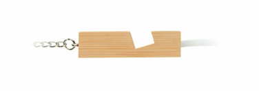 Logo trade advertising products image of: Bamboo key ring and stand Salo
