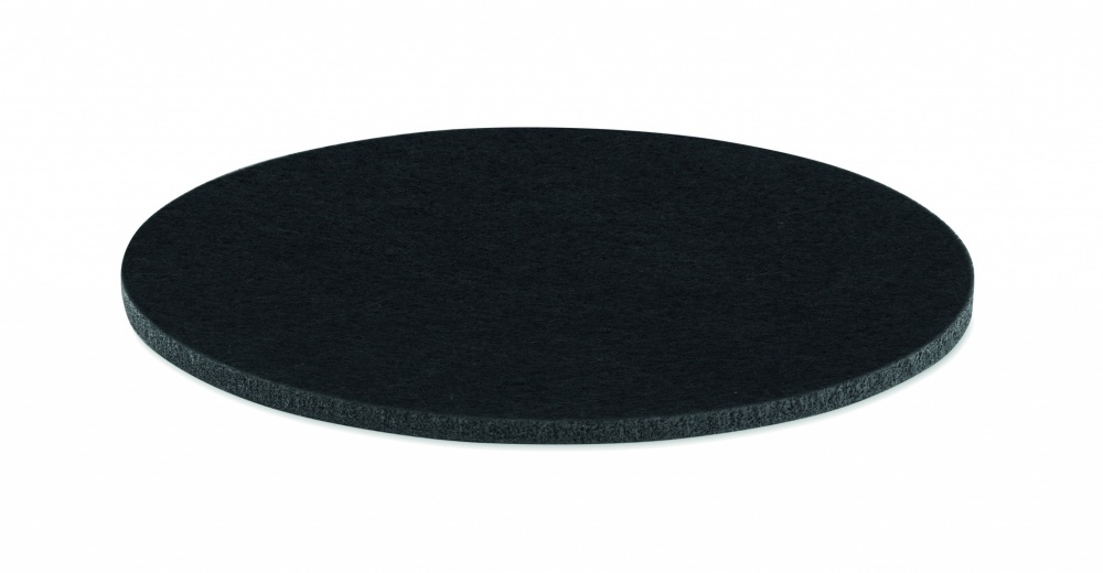 Logo trade promotional giveaway photo of: Round coaster in RPET felt