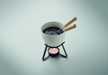 Logotrade promotional merchandise image of: Ceramic fondue set 240 ml