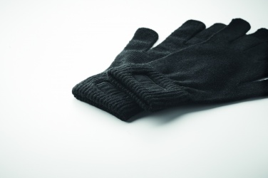 Logotrade promotional item picture of: Knitted gloves in RPET