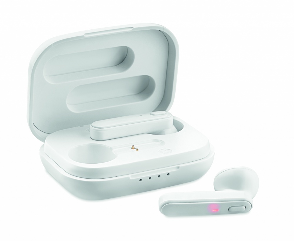 Logo trade promotional products picture of: TWS earbuds with charging base