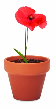 Logotrade business gift image of: Terracotta pot 'poppy'