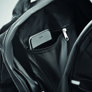 Logo trade promotional giveaways picture of: 600D RPET backpack