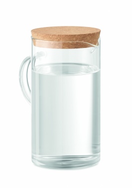 Logo trade promotional giveaways image of: Borosilicate glass decanter 1L