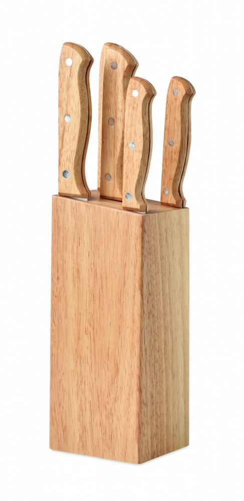 Logotrade promotional gifts photo of: 5 piece knife set in base